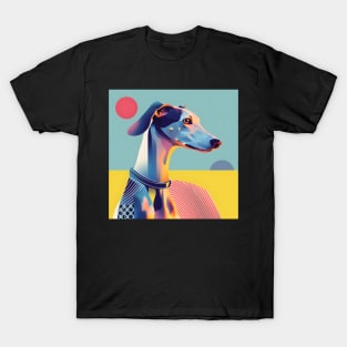 Whippet in 70's T-Shirt